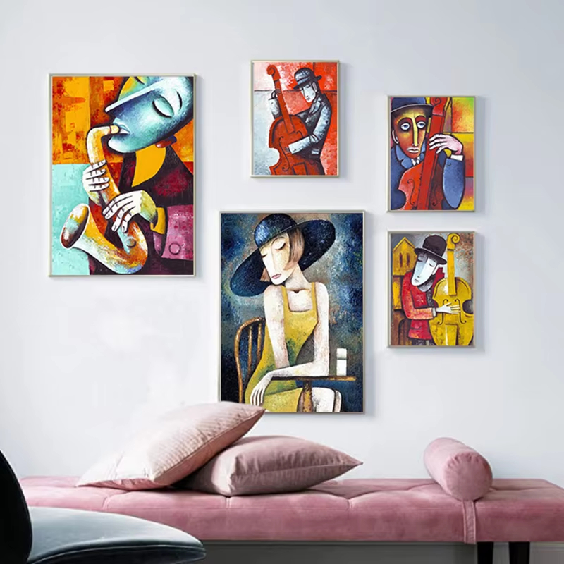 Abstract Picasso Artwork Man P - огляд і ціна Picture Of Musical Instrument