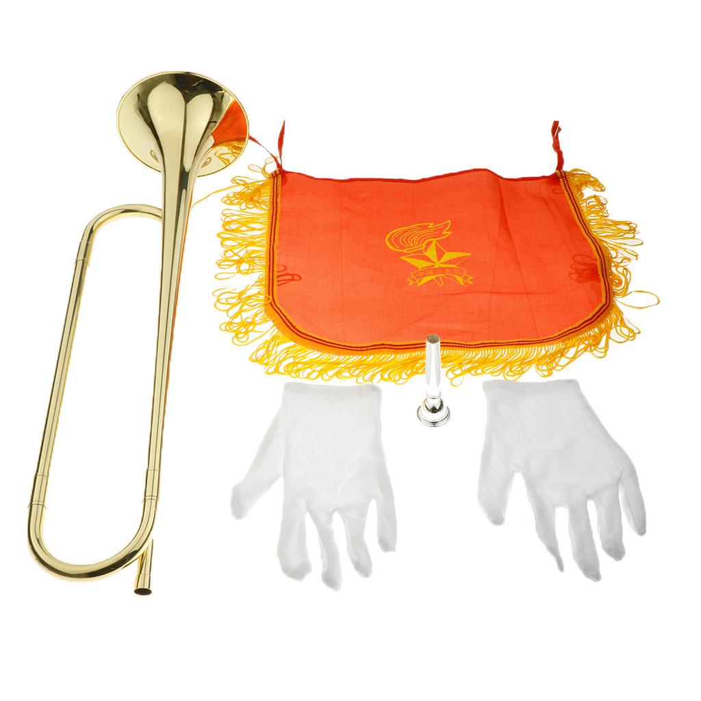 Kids Trumpet Brass Golden Bugl - огляд і ціна Musical Instrument Bugle