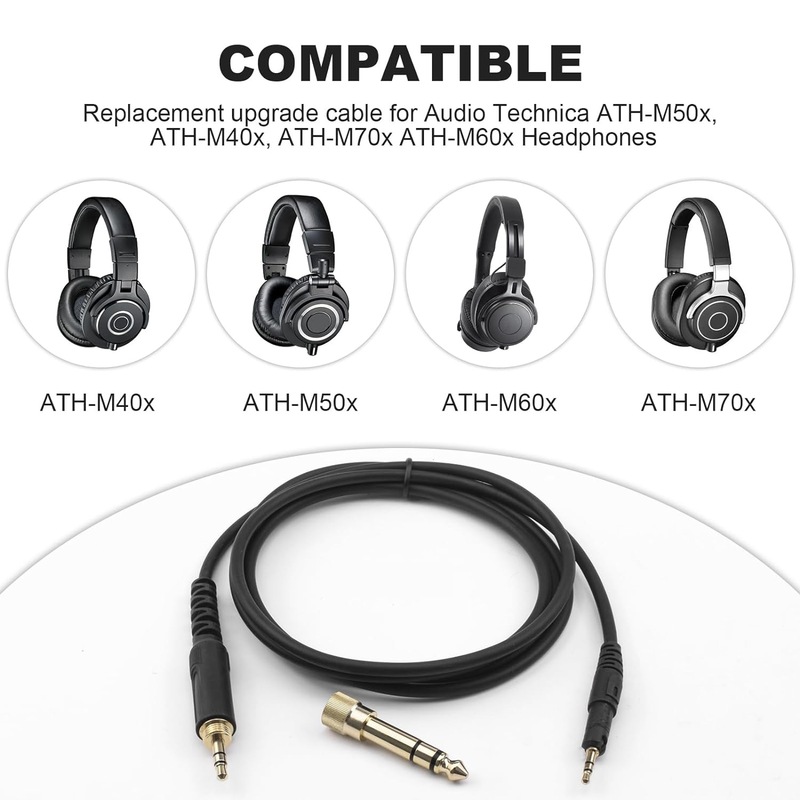 Coiled Audio Cable Replacement - огляд і ціна Audio Technica Headphone Ath-M50X