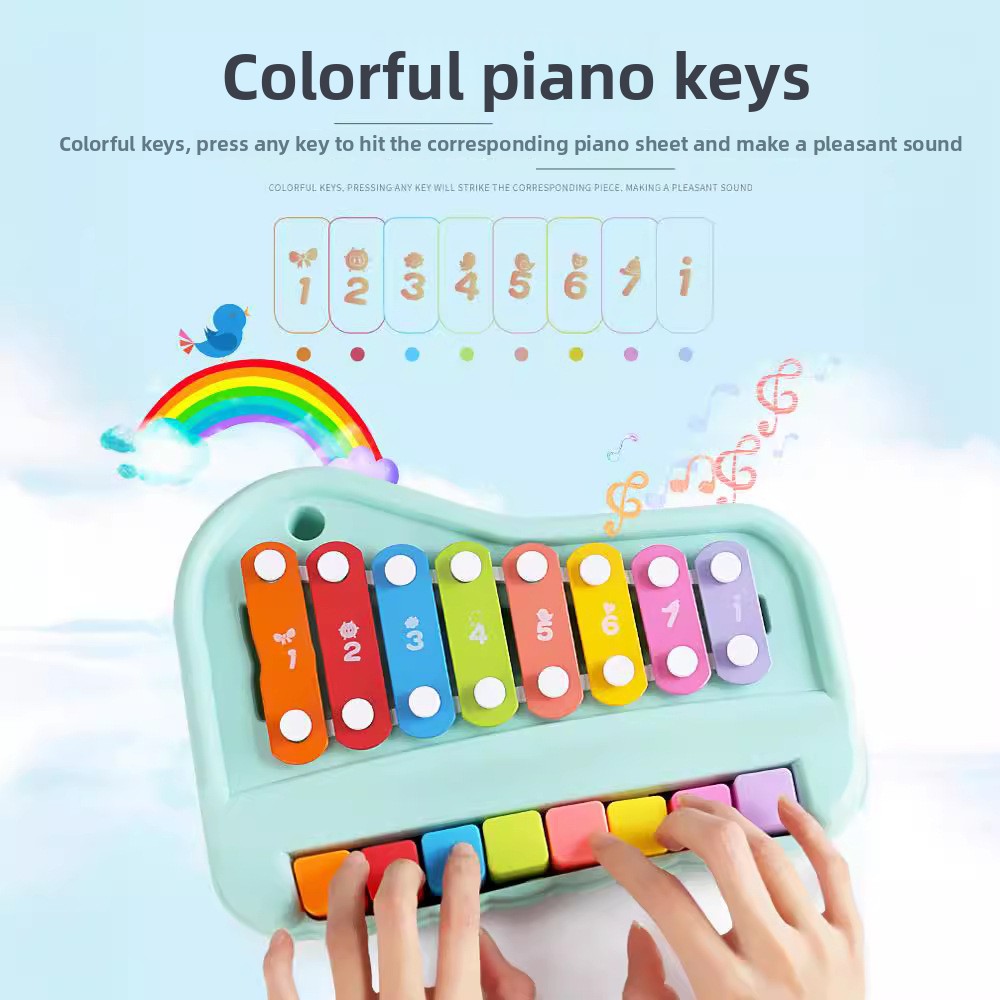 8-Note Xylophone Piano 2-in-1  - огляд і ціна Musical Instrument Harmonium