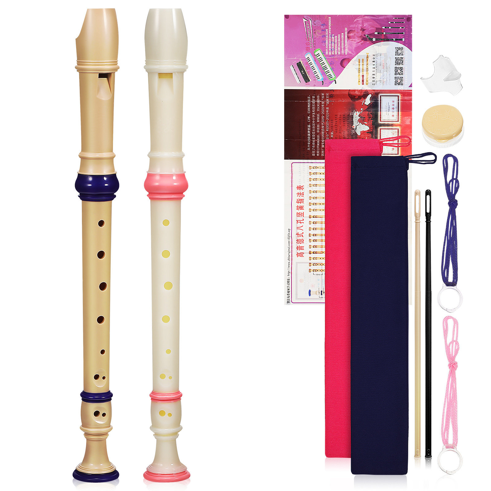 2Pcs High Pitch Soprano Record - огляд і ціна Soprano Recorder Plastic