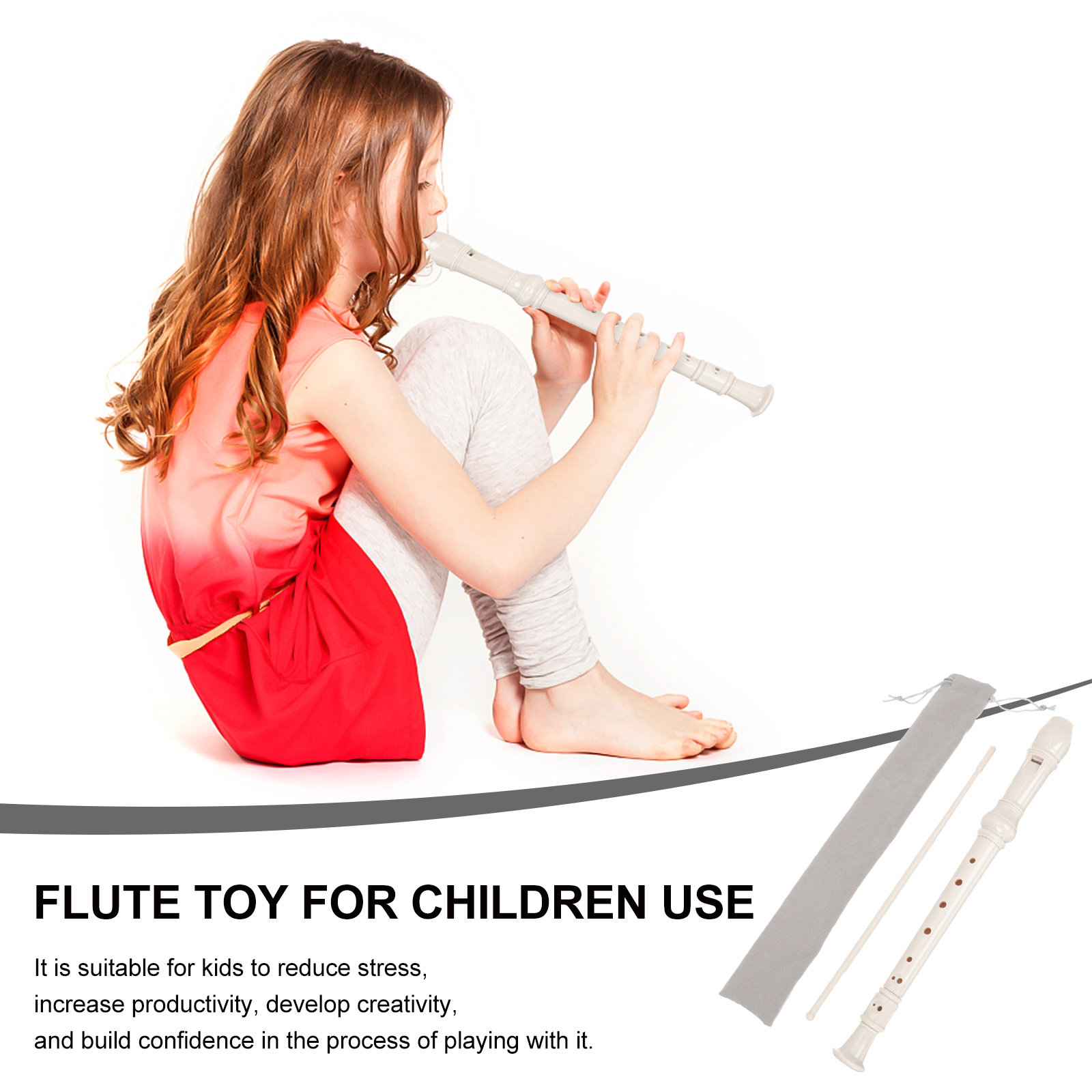 8-Hole Soprano Recorder for Ki - огляд і ціна Soprano Recorder Plastic